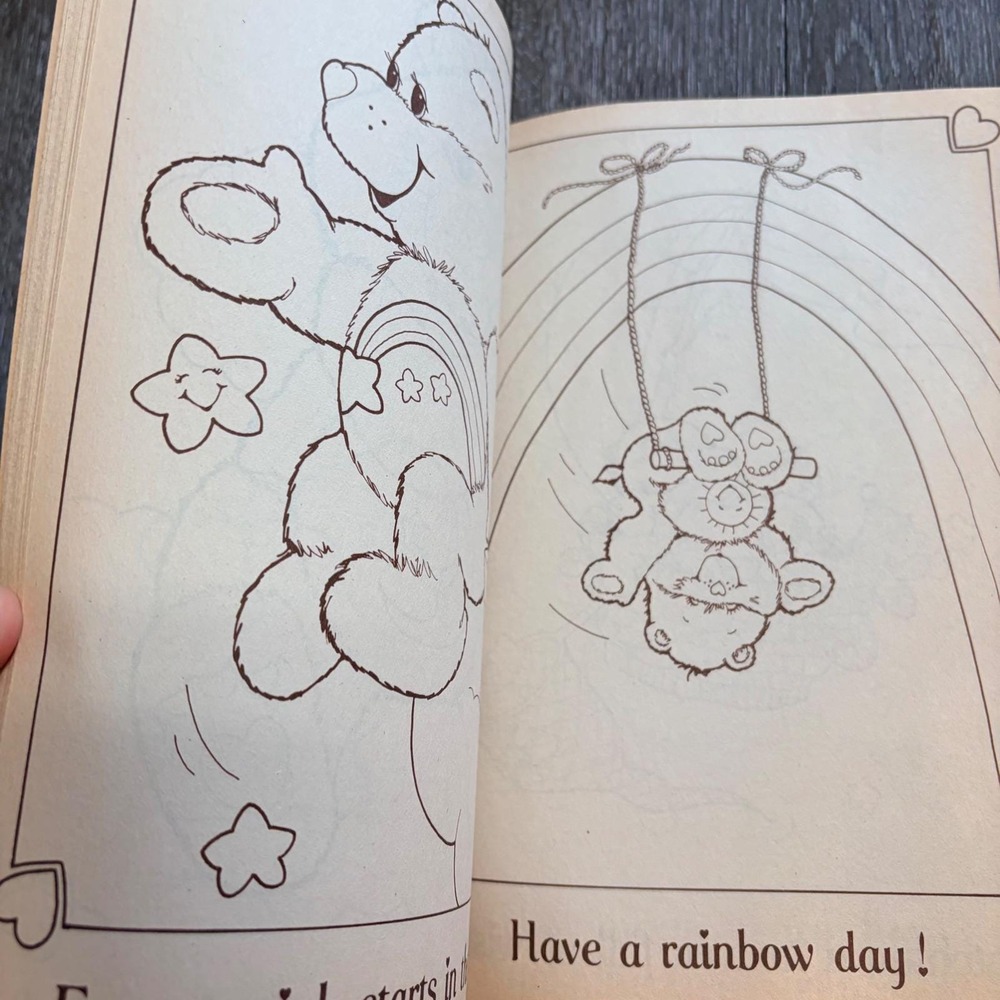 Vintage 1982 Care Bears Coloring Book Kenner Products 18400 Retro 80s Toy - Picture 9 of 9